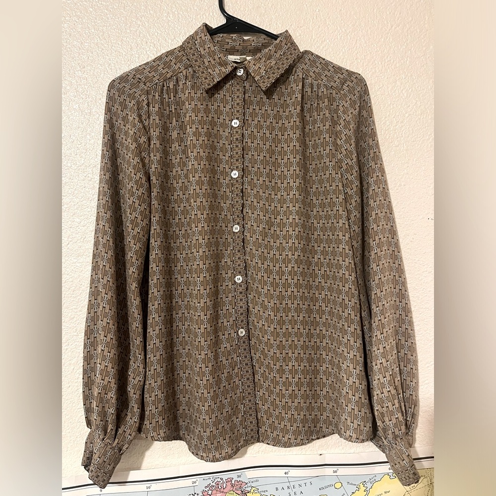Vintage brown button down